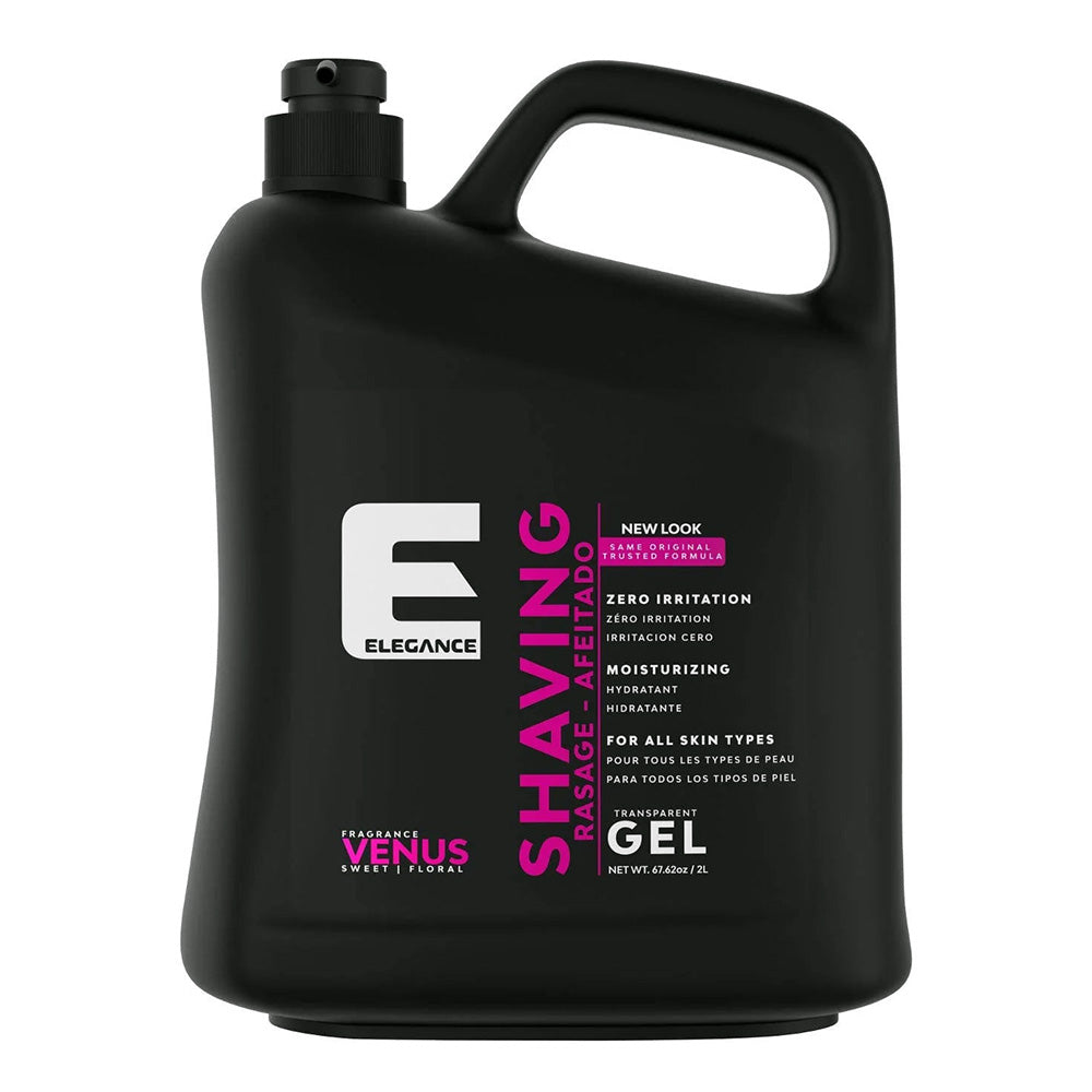 E Elegance Shaving Gel Venus Smooth and Refreshing Shave Unisex 67.62Oz (2l)